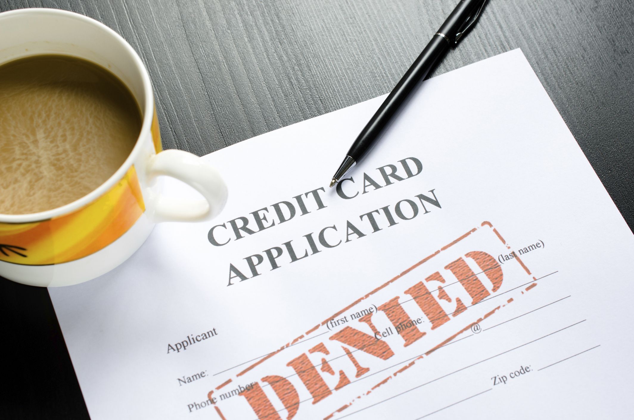 rejected credit card