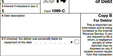 1099-c cancelation of debt